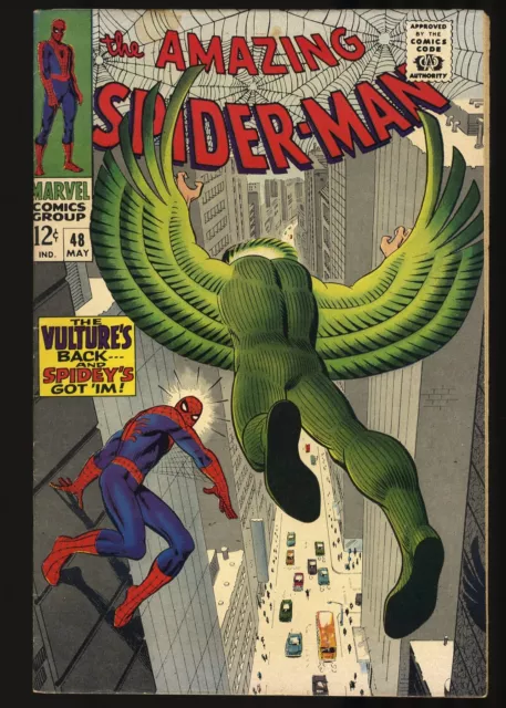 Amazing Spider-Man #48 FN+ 6.5 1st Appearance New Vulture! Marvel 1967