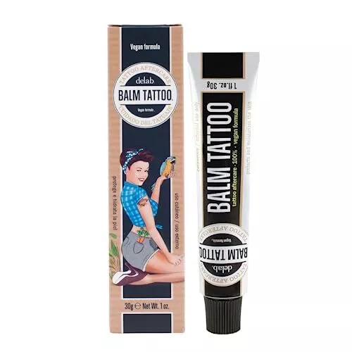 Balm Tattoo - Crème Végane Soin Tatouages Aftercare Absorbtion Rapide Protège...