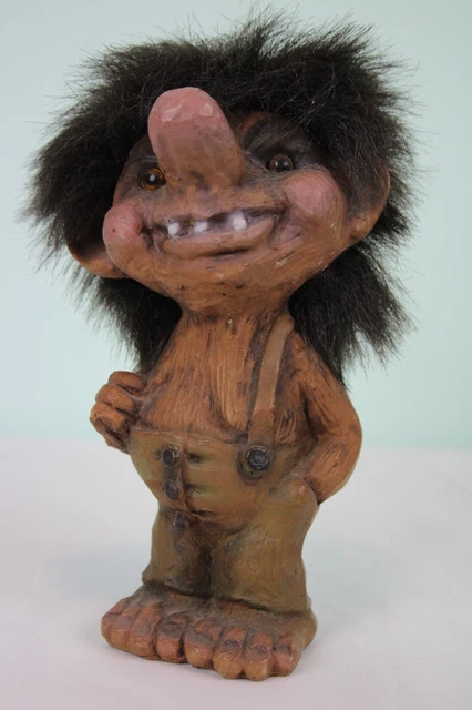 Vintage Nyform Troll Norvégien Couple d'Amoureux 24 cm n°126