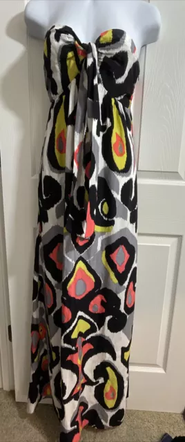 alice trixie silk dress Medium strapless Maxi