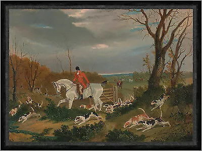 The Suffolk Hunt: Going to Cover near Herringswell Pferd Jagd  Faks_B 00125