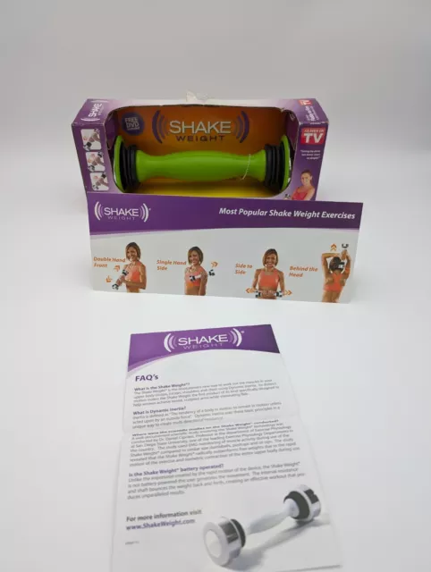 Green SHAKE WEIGHT As Seen on TV 2.5 lbs Dumbbell Exercise Training - NO DVD