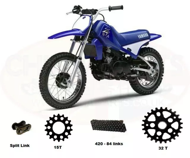 Chain and Sprocket Kit for Kids Yamaha PW80 91-11