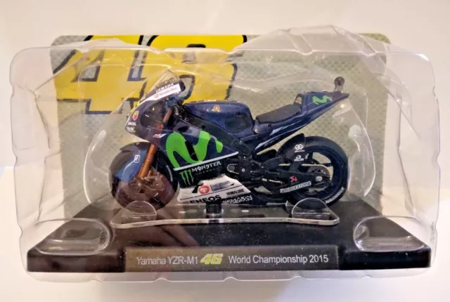 Moto Yamaha YZR-M1 World Championship 2015 Valentino Rossi Échelle 1/18