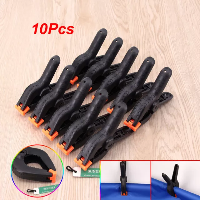 4" Strong Plastic Spring Clamps Market Stall Clips Nylon Large Tarpaulin