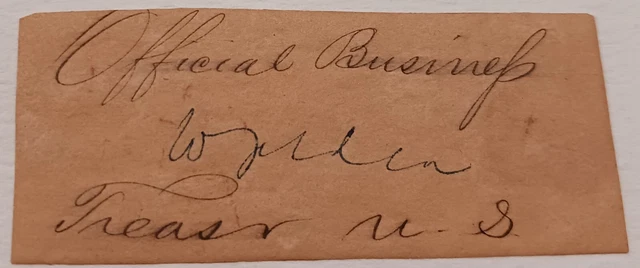 WILLIAM SELDEN (1791-1874) U.S. Treasurer Under Six Presidents! CUT SIGNATURE!