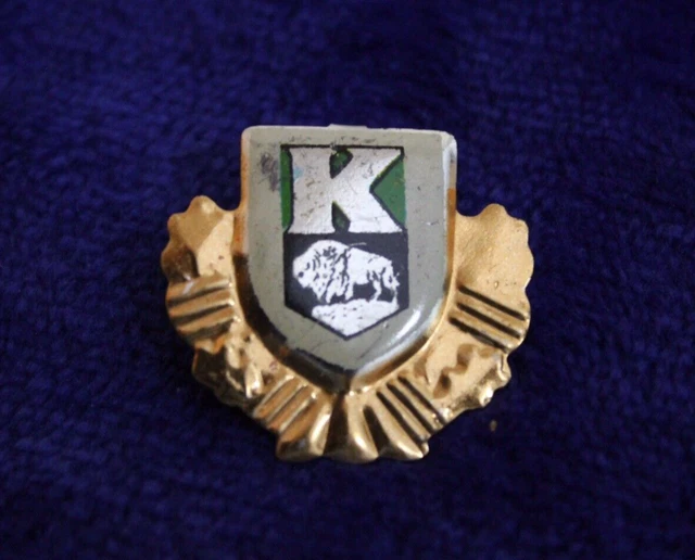 Vintage Kaiser Hat Lapel Pin Accessory Badge Crest Trucks Auto