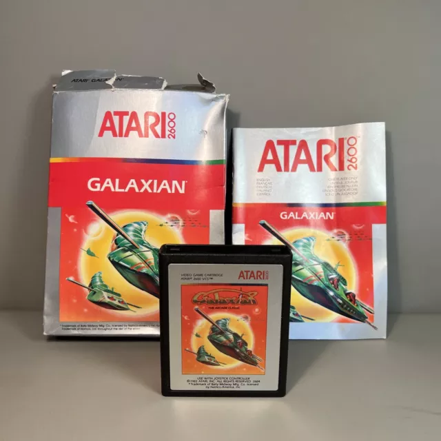 Atari CX2684 Galaxian Video Tele Jeu Emballage D'Origine & Manuel #C6