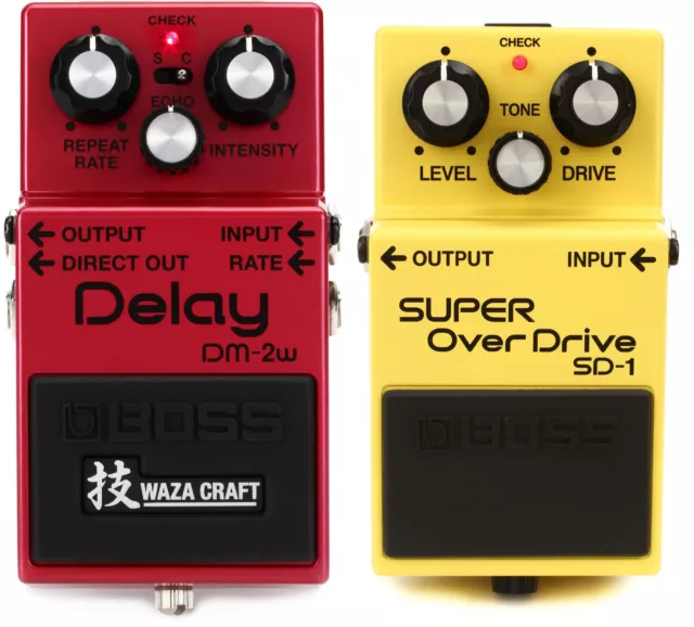 Boss DM-2W Waza Craft Delay Pedal + Boss SD-1 Value Bundle