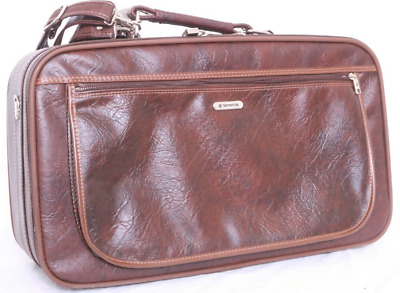 NEW Vtg Samsonite The Survivor Silhouette II Brown Leather Luggage Suitcase