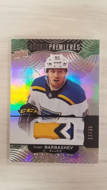 2017-18 Upper Deck Trilogy Ivan Barbashev Rookie Premieres /35 Patch Level 2 #98