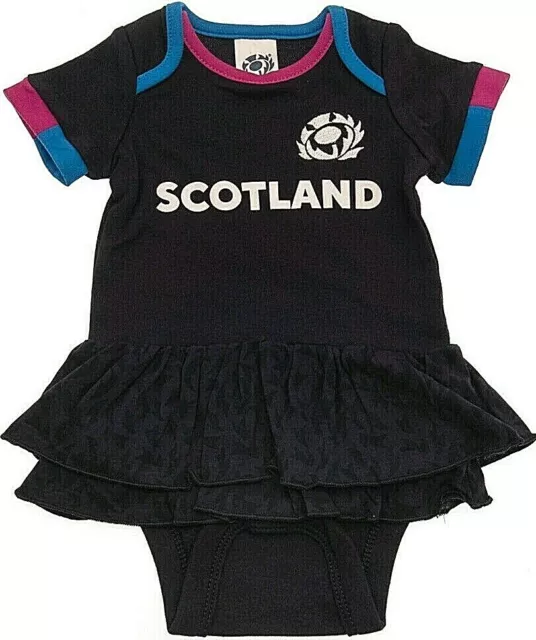 Scotland Sru Girls Rugby Union - Kit Babies Tutu Body Baby Grow Vest Dress