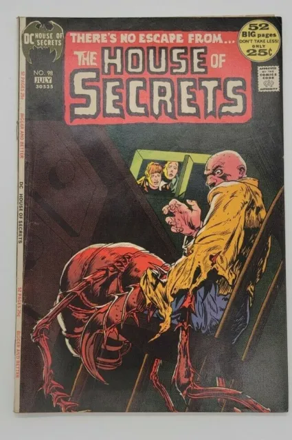 House of Secrets #98, MICHAEL KALUTA, ALEX TOTH, DC Horror 1972