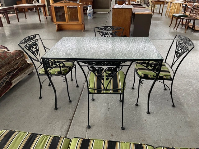 Salterini Patio Dining Table & Chairs 1950's