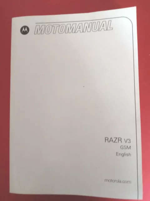 Motorola Manual RAZR V3 GSM English/Spanish