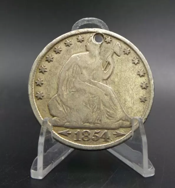 1854-O Seated Liberty Silver 50c Half Dollar with Arrows - B6160