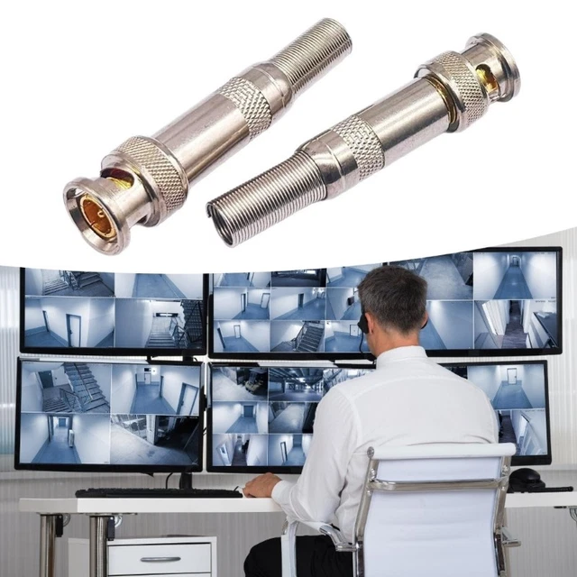 Video Camera Connector Types BNC SOLDERLESS HARDWARE Male Camera Video Cable Video Coupling ...