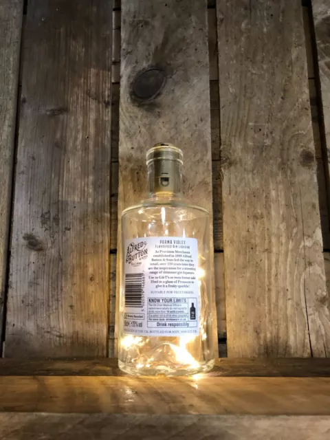 LED Light Up Bottle Man Cave Home bar alfred button & son gin liqueur parma  2