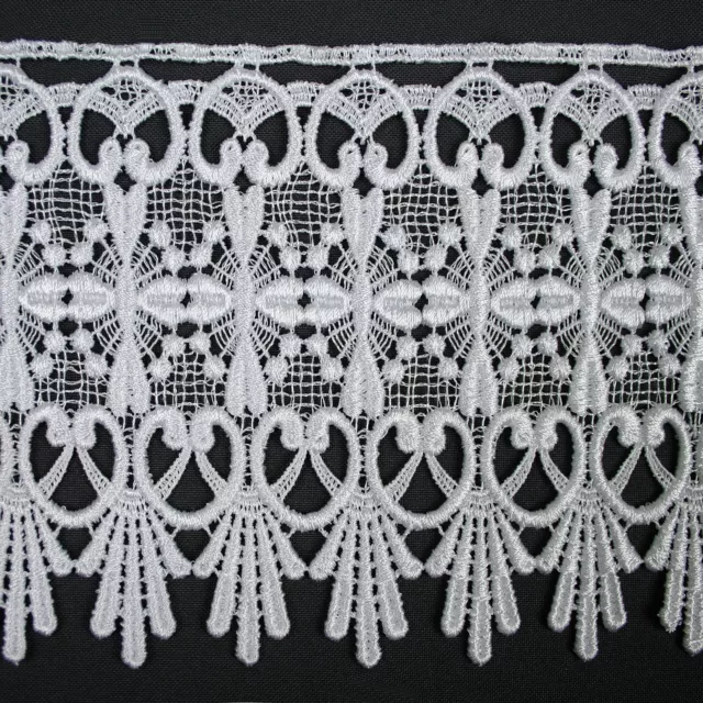 4.75" Wide 19 Colors Floral Venice Lace Trim Guipure Ribbon Trimming By Yardage