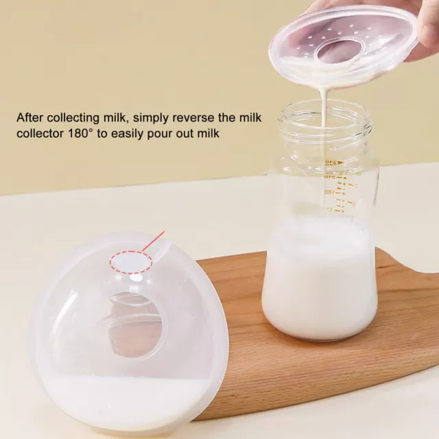 2pcs Breastmilk Collection Cups Prevent Friction Leakproof Wearable DTD