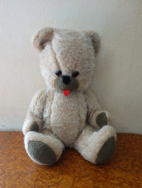 Ancien Ours En Peluche Articulé Années 50/60 - H45 Cm - Sans Marque - Occasion