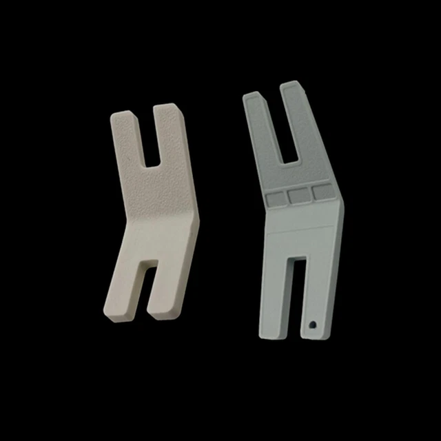 1 pieza Herramienta de costura Limpieza Placa Botón Caña Prensa Pie Joroba Jumper para Coser ZF