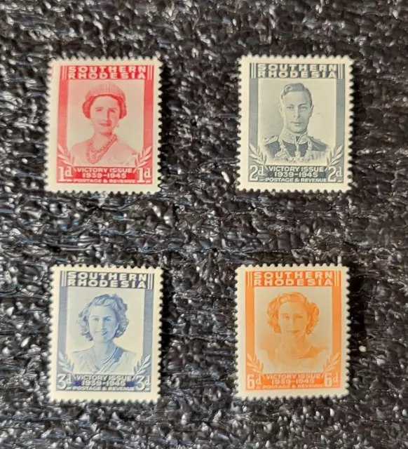 AddLa Stamps: Southern Rhodesia Stamp Lot of 4 Values MNH OG XF Great Collection