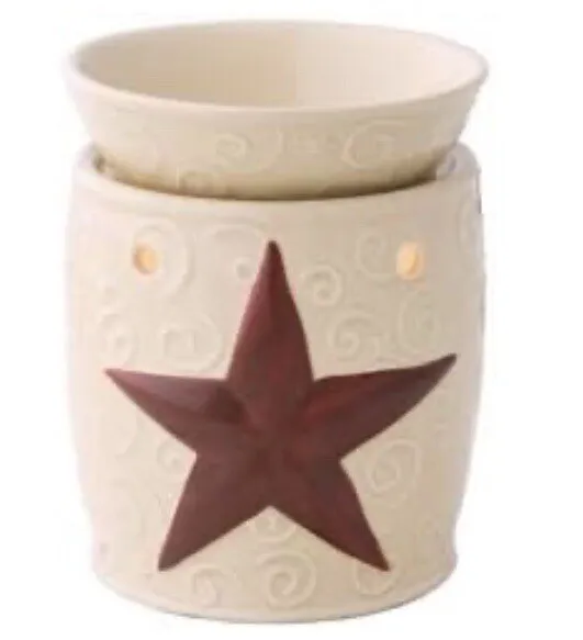 SCENTSY LODGE WOODLANDS RUSTIC FULL SIZE WAX WARMER+4 NEW SCENTSY WAX MELTS