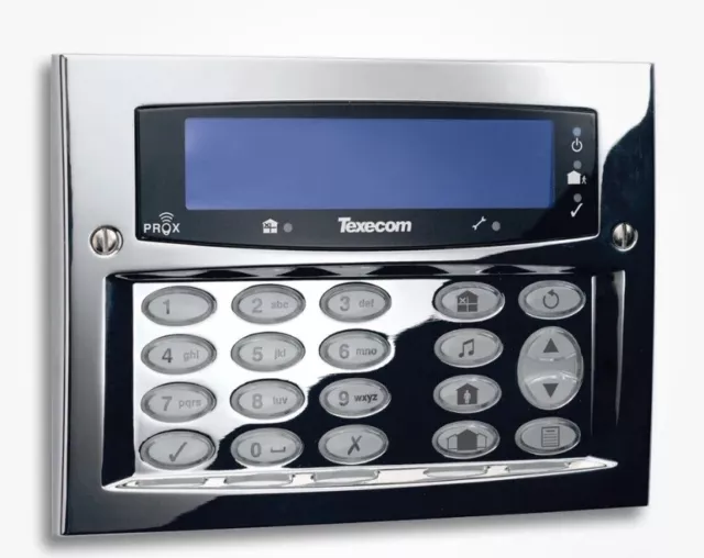 Texecom DBD-0127 Premier Elite SMK Polished Chrome Surface Mount Keypad