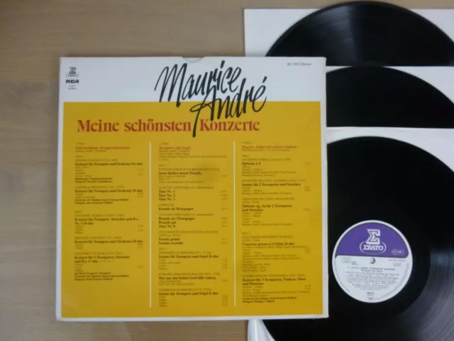 Maurice Andre ‎– Meine Schönsten Konzerte  GER   3LPs  gat  Vinyl  mint- 2