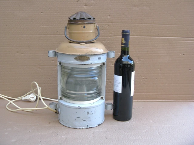 lampe vintage Marine Fanal Boule De Pêcheur HT 29 Diamètre 15