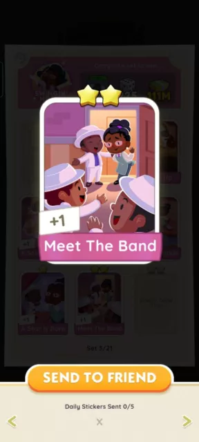 2 Star Sticker - Set 3 - Meet The Band