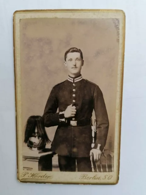 CDV Foto, Offizier ,3.Garde Regiment, Berlin, 1892