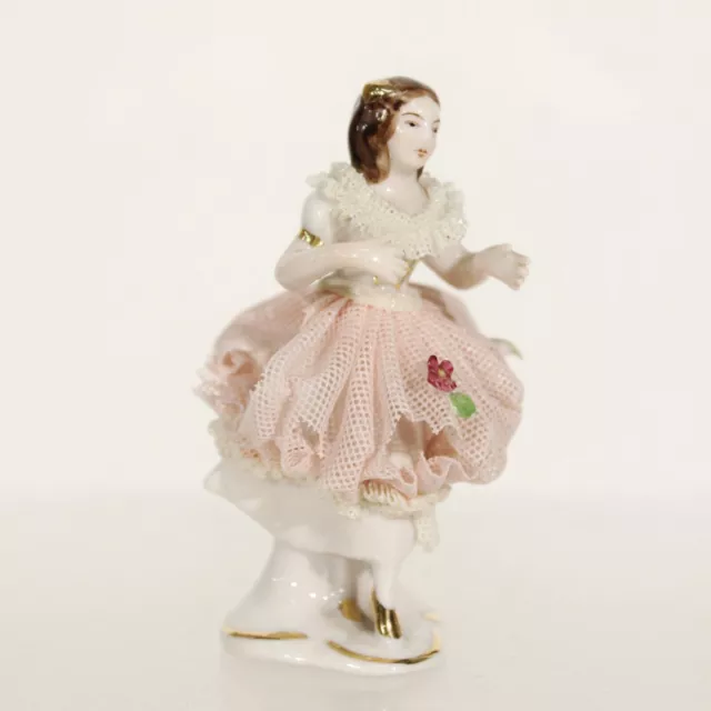 Capodimonte / Dresden - Ancienne figurine danseuse porcelaine