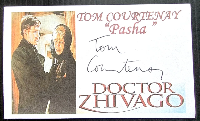 "Doctor Zhivago" Tom Courtenay "Pasha" Autograph 3X5 Index Card