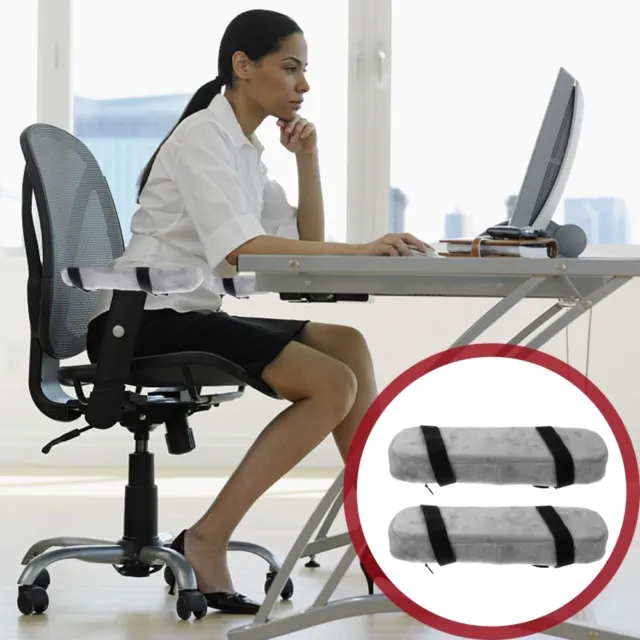 Acquista Cuscino per braccioli per sedia da ufficio in memory foam con  rivestimento rimovibile per gomiti e avambracci