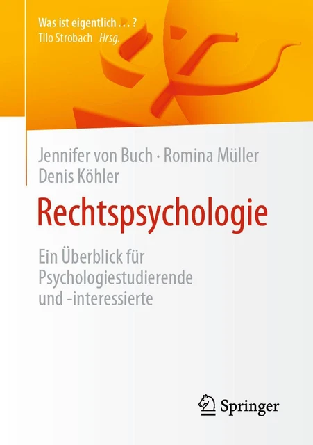 Jennifer von Buch Rechtspsychologie