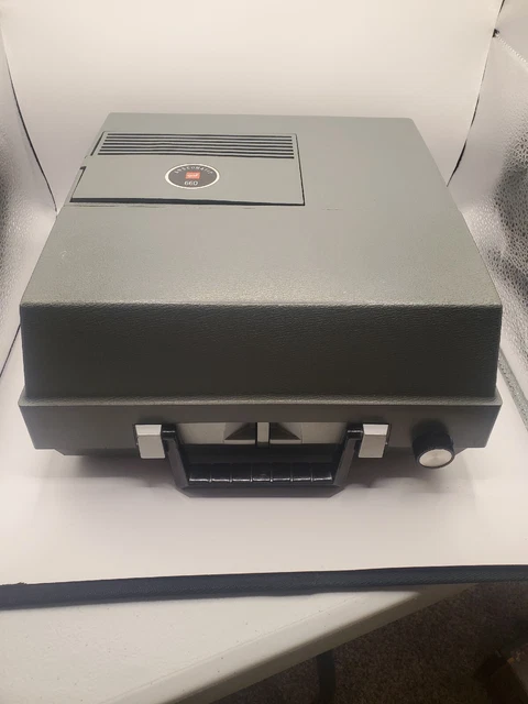 Vintage Anscomatic 660 Slide Projector w/Bulb Works Tested Without Slides