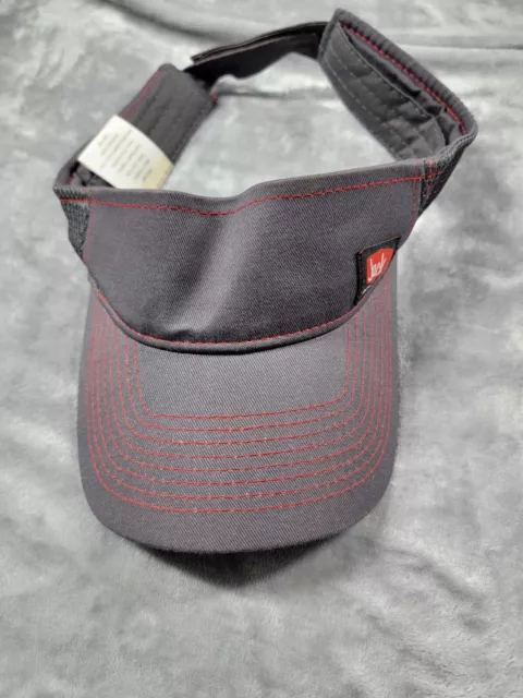 Jack In The Box Employee Visor Hat Cap Adult Gray Adjustable Strapback