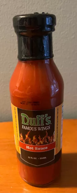DUFF'S FAMOUS WINGS Hot Sauce 12 fl oz - BUFFALO NEW YORK - Duff's Chicken Wings