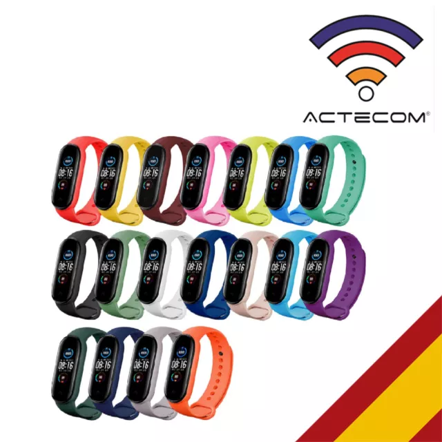 ACTECOM Recambio para Pulsera Actividad Xiaomi Mi Band 5 Smartwatch Correa Reloj