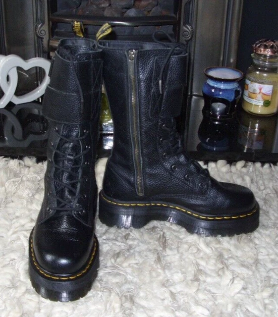 DR MARTENS JAGGER Platform Heel Aunt Sally Uk Size 6.5 Brand New