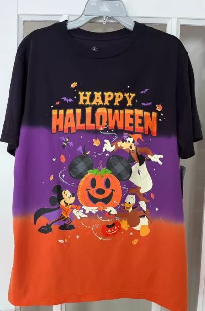Happy Halloween T-shirt - Mickey Mouse Goofy Donald Duck - Medium - BNWT