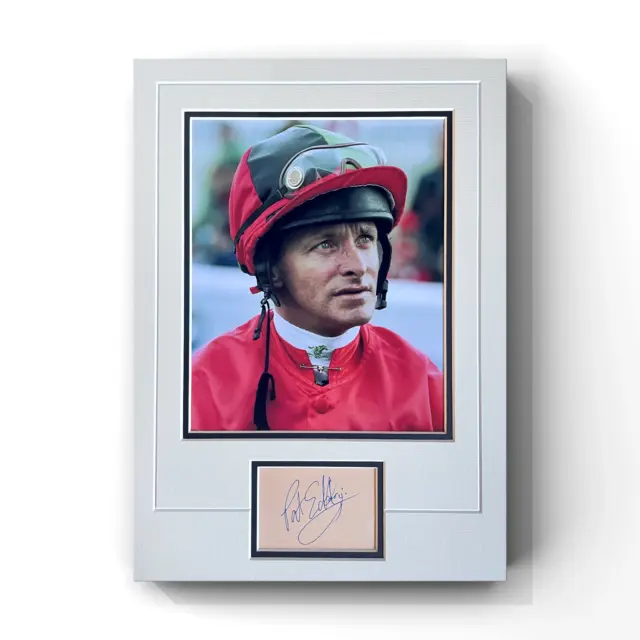 Pat Eddery - Former Race Horse Jockey Signed Display