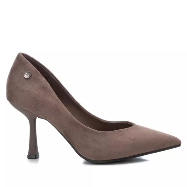 Xti Chaussures pour Femmes Éscarpins en Daim A Pointe Avec Talon Élégant
