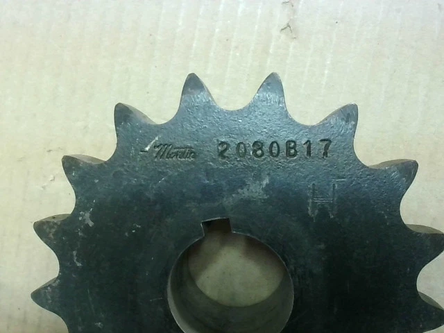 Martin 2080B17H 1.6875 Sprocket 1.6875" Bore 17 Teeth - New No Box