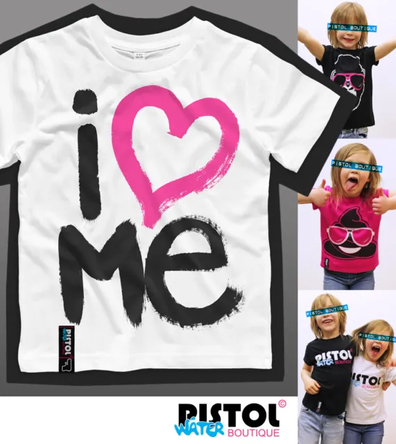 Acqua Pistol Boutique Bambini Unisex Bambini Bambine I Love Me Graffiti Bianco