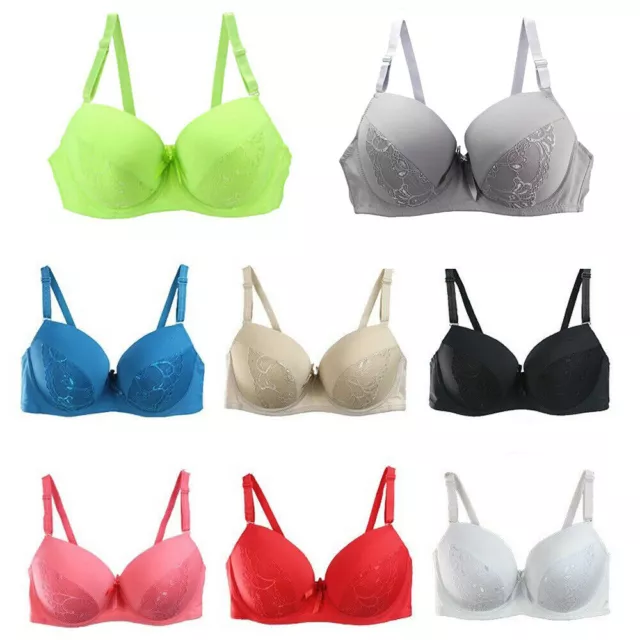 UK LADIES SEXY Large Bosom Lingerie PUSH UP Bra Padded Underwired B C D DD  E Cup £7.18 - PicClick UK