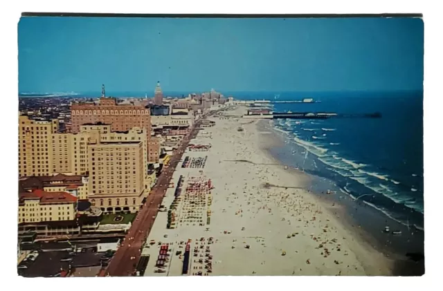 Postcard An Airplane View Of Atlantic City NJ New JERSEY USA AERIAL VIEW 3.5X5.5