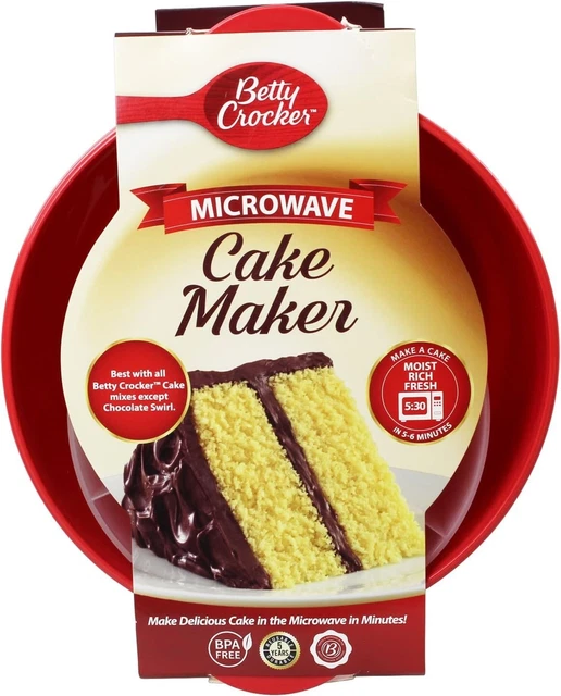 CAKE MAKER MICROWAVE Mixer Tins Microwave Round Set Dish Kitchen